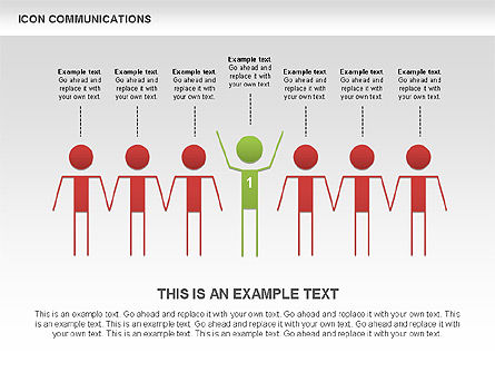 Iconos de riesgo y liderazgo, Diapositiva 2, 00454, Iconos — PoweredTemplate.com