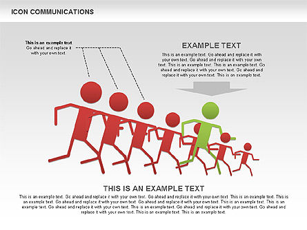 Icônes de risque et de leadership, Diapositive 6, 00454, Icônes — PoweredTemplate.com