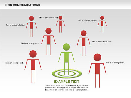 Icônes de risque et de leadership, Diapositive 8, 00454, Icônes — PoweredTemplate.com