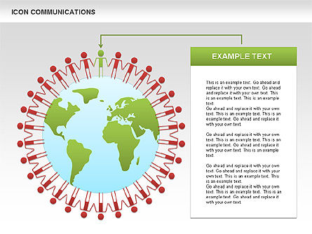 Iconos de riesgo y liderazgo, Diapositiva 9, 00454, Iconos — PoweredTemplate.com