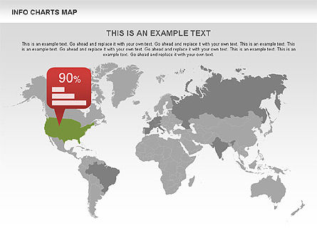 World Map Diagrams, PowerPoint Template, 00456, Presentation Templates — PoweredTemplate.com