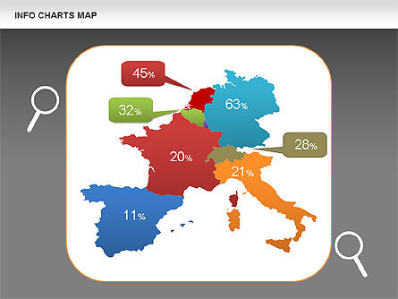 World Map Diagrams, Slide 14, 00456, Presentation Templates — PoweredTemplate.com