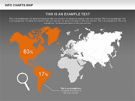 World diagramas de mapa, Deslizar 15, 00456, Modelos de Apresentação — PoweredTemplate.com