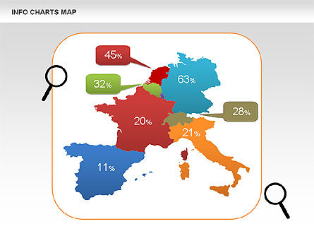 Diagramas de mapa mundial, Diapositiva 8, 00456, Plantillas de presentación — PoweredTemplate.com
