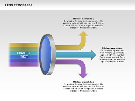 Diagramas de proceso de lente, Diapositiva 10, 00457, Diagramas y gráficos educativos — PoweredTemplate.com
