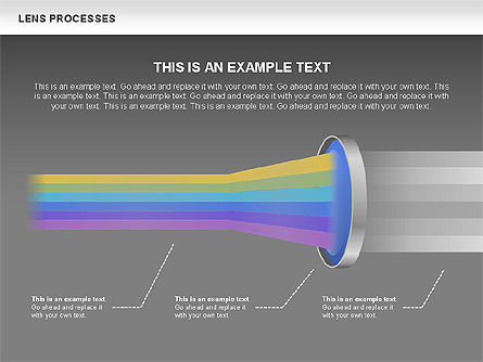 Diagramas de proceso de lente, Diapositiva 12, 00457, Diagramas y gráficos educativos — PoweredTemplate.com