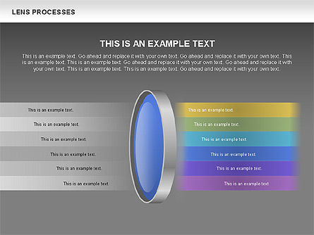 Diagramas de proceso de lente, Diapositiva 14, 00457, Diagramas y gráficos educativos — PoweredTemplate.com