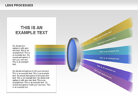 렌즈 프로세스 다이어그램, 슬라이드 5, 00457, 교육 차트 및 도표 — PoweredTemplate.com