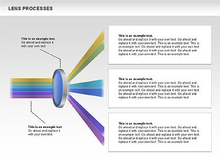 Diagramas de processo da lente, Deslizar 6, 00457, Gráficos e Diagramas de Educação — PoweredTemplate.com
