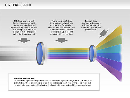 렌즈 프로세스 다이어그램, 슬라이드 8, 00457, 교육 차트 및 도표 — PoweredTemplate.com