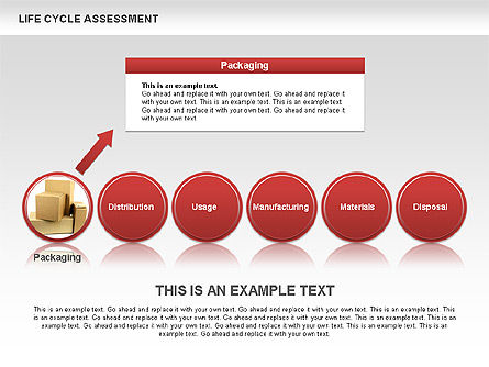Life Cycle Assessment Diagrams with Photos, Slide 10, 00458, Process Diagrams — PoweredTemplate.com