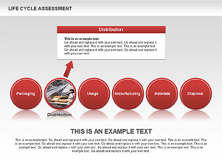 Diagramas de evaluación del ciclo de vida con fotos, Diapositiva 11, 00458, Diagramas de proceso — PoweredTemplate.com