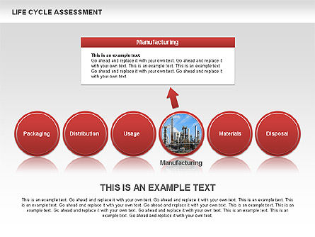 Diagramas de evaluación del ciclo de vida con fotos, Diapositiva 13, 00458, Diagramas de proceso — PoweredTemplate.com