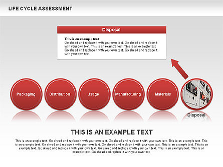 Diagramas de evaluación del ciclo de vida con fotos, Diapositiva 15, 00458, Diagramas de proceso — PoweredTemplate.com