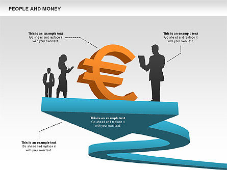 Personas y formas de dinero, Diapositiva 2, 00463, Formas — PoweredTemplate.com