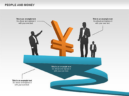 Personas y formas de dinero, Diapositiva 3, 00463, Formas — PoweredTemplate.com