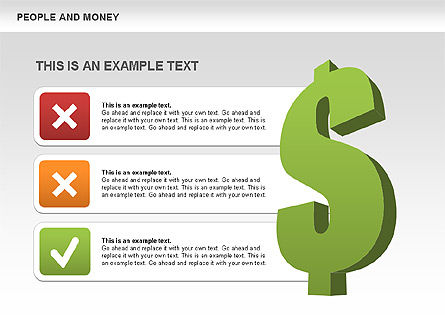 Personas y formas de dinero, Diapositiva 4, 00463, Formas — PoweredTemplate.com