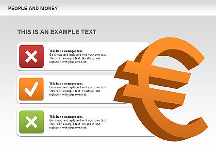 Personas y formas de dinero, Diapositiva 5, 00463, Formas — PoweredTemplate.com