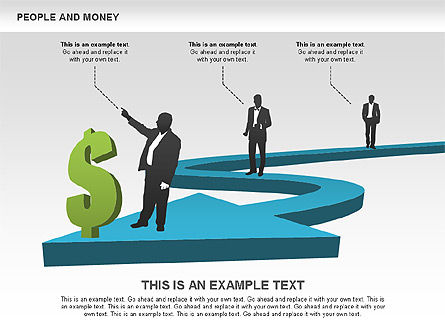 Personas y formas de dinero, Diapositiva 7, 00463, Formas — PoweredTemplate.com