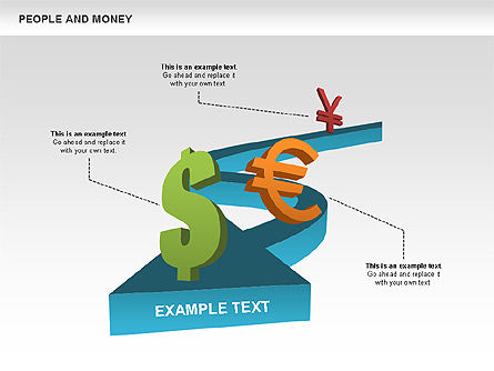 Personas y formas de dinero, Diapositiva 8, 00463, Formas — PoweredTemplate.com