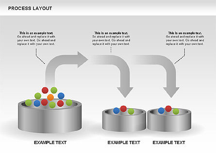 Diagrammes de mise en page des processus, Diapositive 12, 00468, Schémas de procédés — PoweredTemplate.com