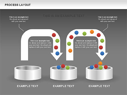 Diagramas de diseño del proceso, Diapositiva 13, 00468, Diagramas de proceso — PoweredTemplate.com