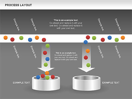Diagrammes de mise en page des processus, Diapositive 14, 00468, Schémas de procédés — PoweredTemplate.com