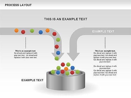 Diagrammes de mise en page des processus, Diapositive 2, 00468, Schémas de procédés — PoweredTemplate.com