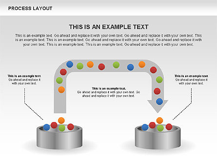 Diagrammes de mise en page des processus, Diapositive 3, 00468, Schémas de procédés — PoweredTemplate.com