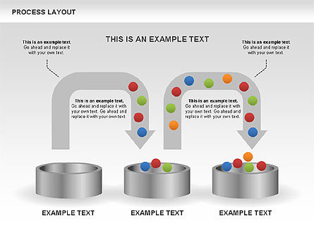 Diagrammes de mise en page des processus, Diapositive 4, 00468, Schémas de procédés — PoweredTemplate.com