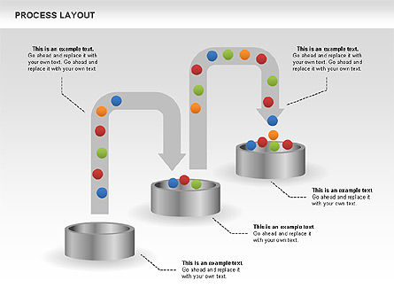 Diagrammes de mise en page des processus, Diapositive 6, 00468, Schémas de procédés — PoweredTemplate.com