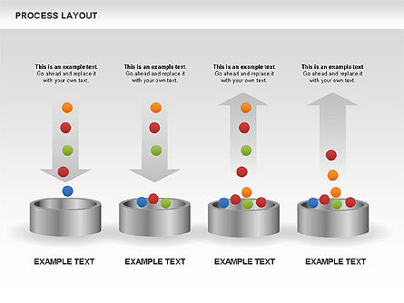 Diagrammes de mise en page des processus, Diapositive 8, 00468, Schémas de procédés — PoweredTemplate.com