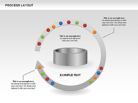 Diagrammes de mise en page des processus, Diapositive 9, 00468, Schémas de procédés — PoweredTemplate.com