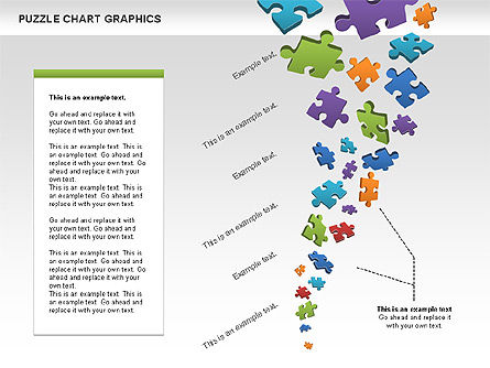拼图形状和图表, PowerPoint模板, 00469, 拼图 — PoweredTemplate.com