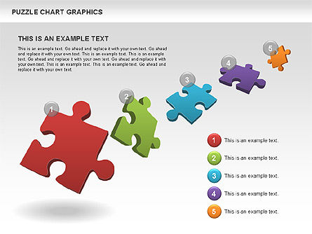 Forme puzzle e diagrammi, Slide 14, 00469, Diagrammi Puzzle — PoweredTemplate.com