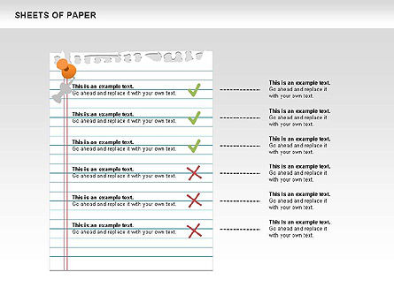 Sheets of Paper Shapes, Slide 2, 00472, Shapes — PoweredTemplate.com
