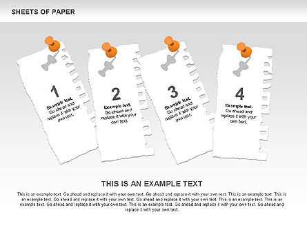 Sheets of Paper Shapes, Slide 7, 00472, Shapes — PoweredTemplate.com