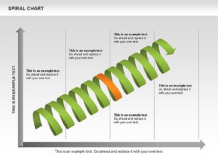 Magnetic Coil Spiral Chart Collection, Slide 11, 00473, Process Diagrams — PoweredTemplate.com