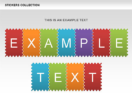 Stickers Collection, Slide 11, 00474, Shapes — PoweredTemplate.com