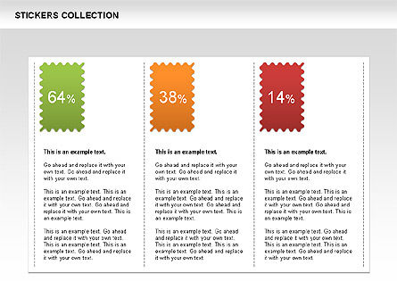 Collection d'autocollants, Diapositive 12, 00474, Formes — PoweredTemplate.com