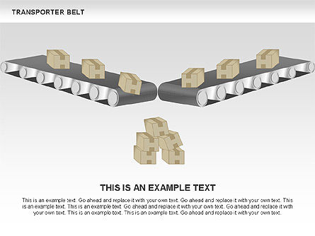 Transporter belt, Deslizar 13, 00476, Diagramas de Processo — PoweredTemplate.com