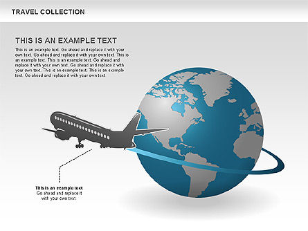Travel formas e ícones, Modelo do PowerPoint, 00477, Formas — PoweredTemplate.com