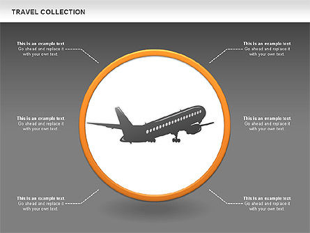Formas de viaje e iconos, Diapositiva 14, 00477, Formas — PoweredTemplate.com