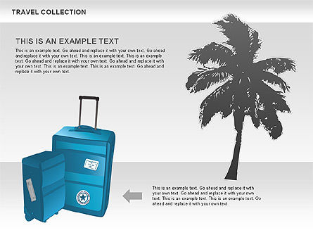 旅行の形とアイコン, スライド 5, 00477, 図形 — PoweredTemplate.com