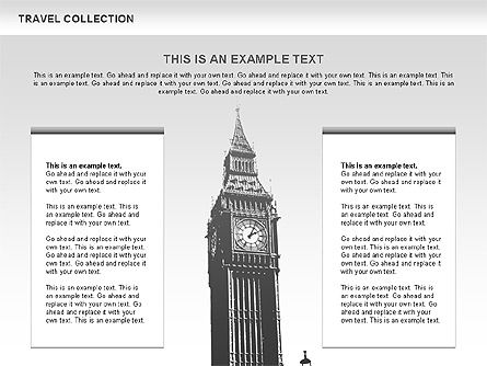 Travel Shapes and Icons, Slide 6, 00477, Shapes — PoweredTemplate.com