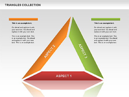 Colección de triángulos, Diapositiva 12, 00478, Formas — PoweredTemplate.com