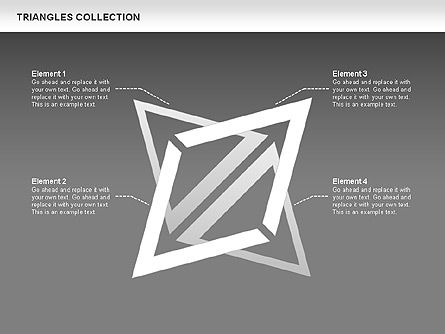Triangles coleção, Deslizar 13, 00478, Formas — PoweredTemplate.com