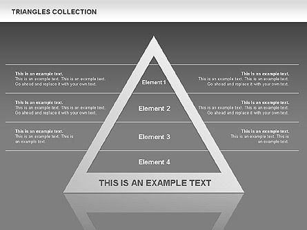 Triangles coleção, Deslizar 14, 00478, Formas — PoweredTemplate.com