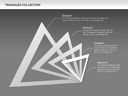 Triangles coleção, Deslizar 15, 00478, Formas — PoweredTemplate.com