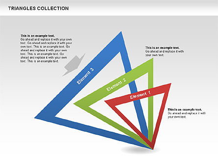 Triangles Collection, Slide 2, 00478, Shapes — PoweredTemplate.com